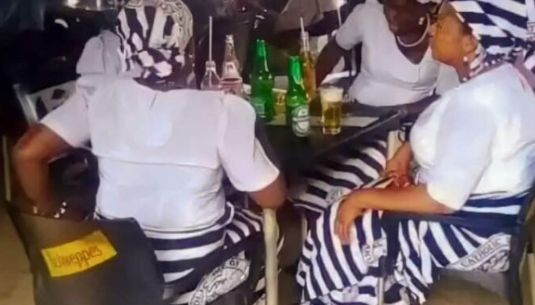 Church Women Spotted Relaxing with Beer at Drinking Joint in Benue