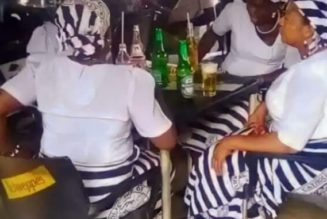 Church Women Spotted Relaxing with Beer at Drinking Joint in Benue