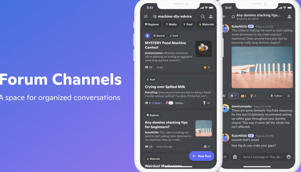 Discord starts rolling out new Forum Channels to help organize conversations