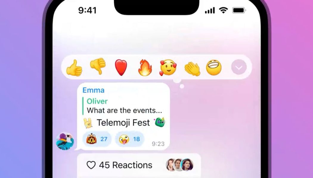 Emoji statuses and ‘infinite’ reactions are among Telegram’s latest features