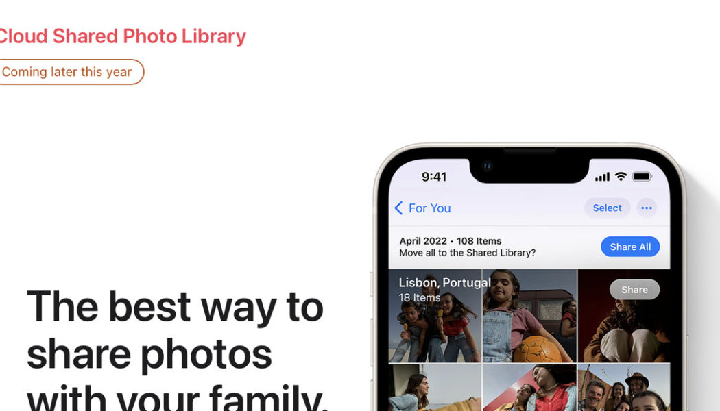 iCloud Shared Photo Library won’t launch with iOS 16