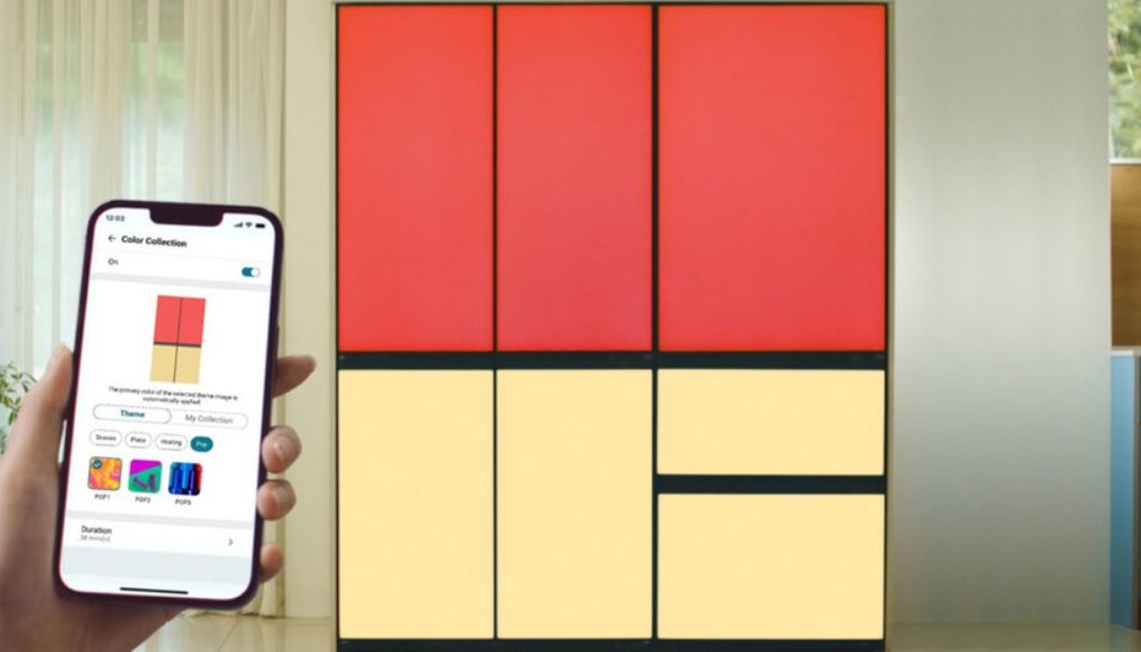 LG’s MoodUp Refrigerator Features Color-Changing LED Door Panels and a Bluetooth Speaker