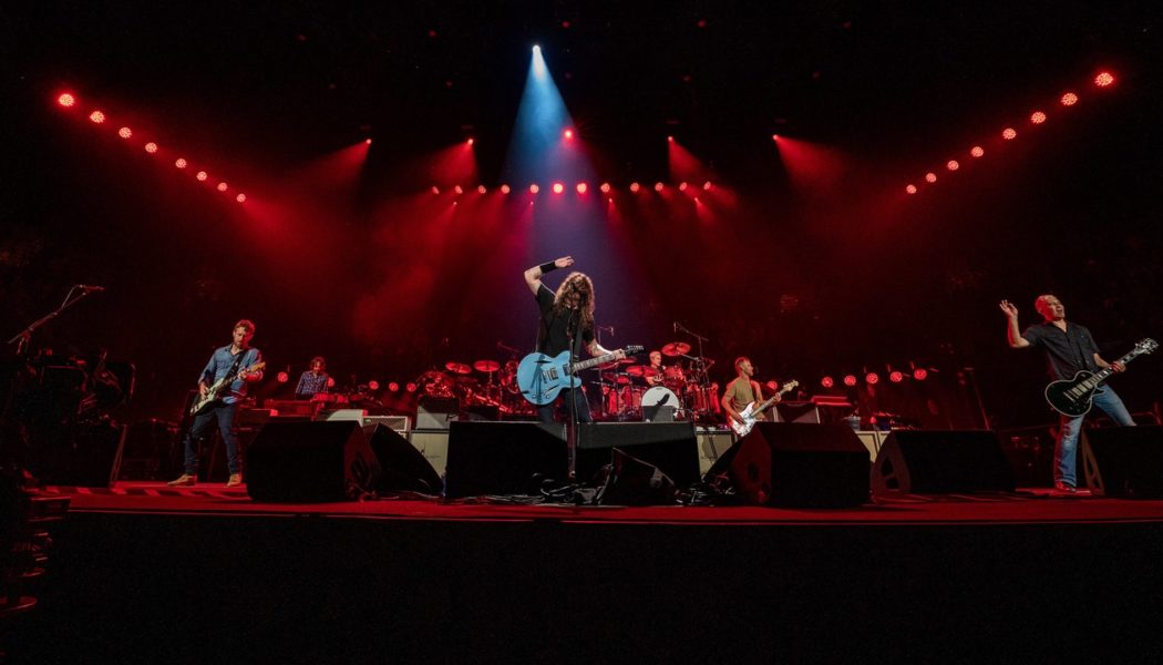 Miley Cyrus, Foo Fighters, and Def Leppard Do “Photograph” at Taylor Hawkins Tribute Concert in L.A.