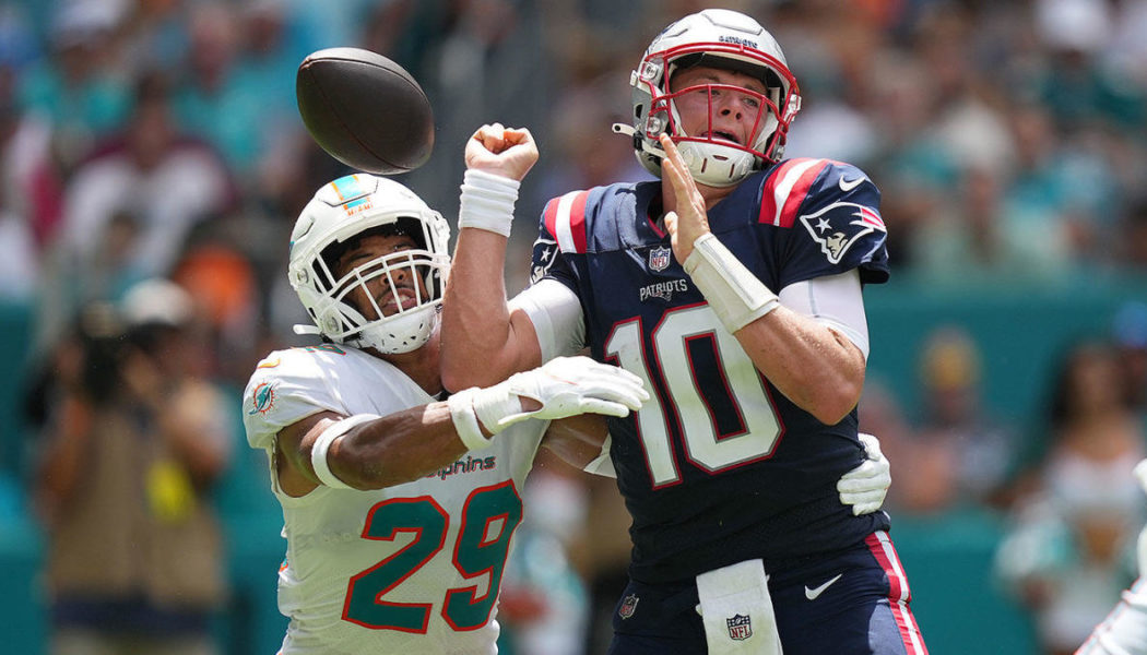 Patriots QB Mac Jones Suffers Back Injury In Dolphins Defeat