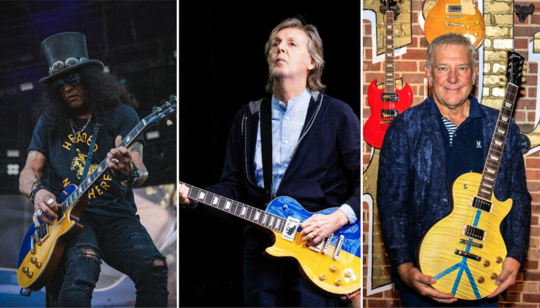 Paul McCartney, Slash, Alex Lifeson, and More Auctioning Guitars in Support of Ukraine