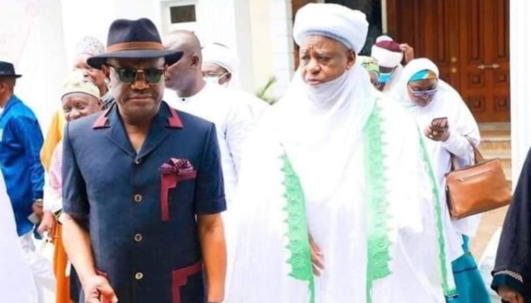 PHOTOS: Sultan of Sokoto Visits Gov Wike in Port Harcourt to Allegedly Beg Him to Back Down and Support Atiku