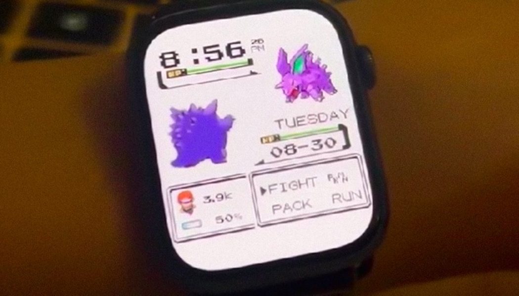 This is How You get a Custom ‘Pokémon’ Battle Apple Watch Face