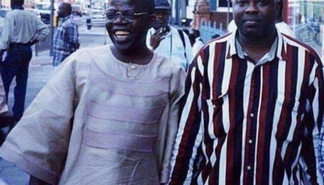 Tinubu with Dele Momodu in London 1996. Three years later, He started building Lagos