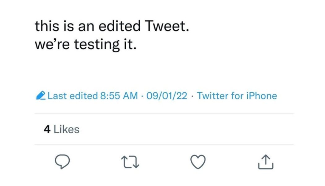 Twitter Is Testing the Long-Awaited Edit Button