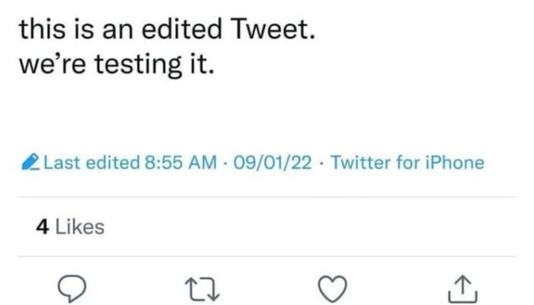 Twitter Releases Edit Button