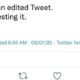 Twitter Releases Edit Button