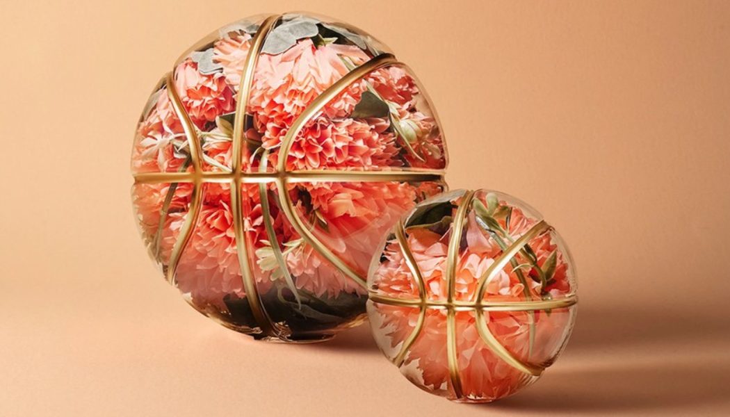 Victor Solomon Releases Two Floral-Inspired Basketball Sculptures