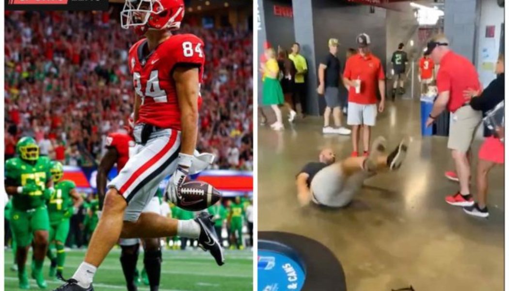 WATCH: College Football Fans Filmed in Wild Melee as Georgia Sweep Aside Oregon