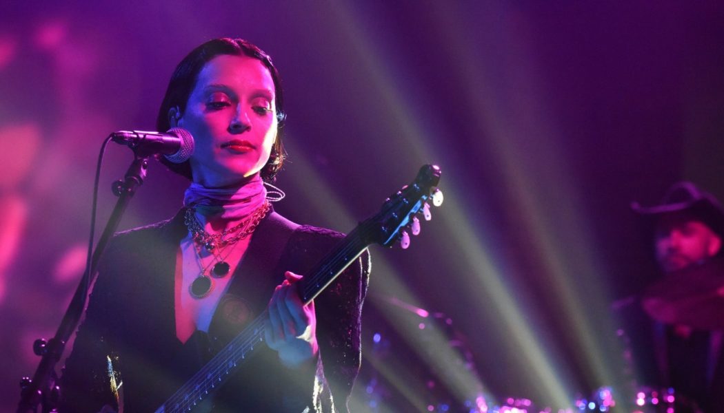 Watch St. Vincent Perform “Down” on Colbert