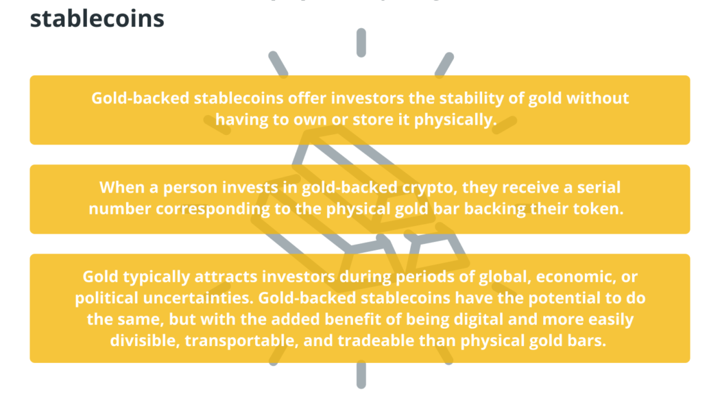 What is a gold-backed token and how does it work?