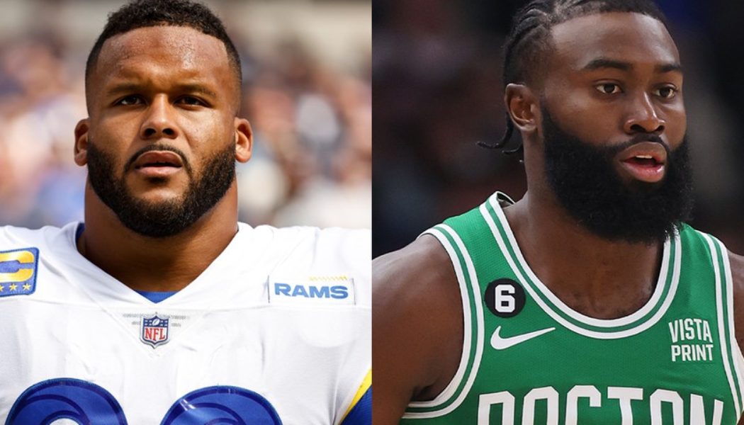 Aaron Donald and Jaylen Brown Are Both Leaving Donda Sports