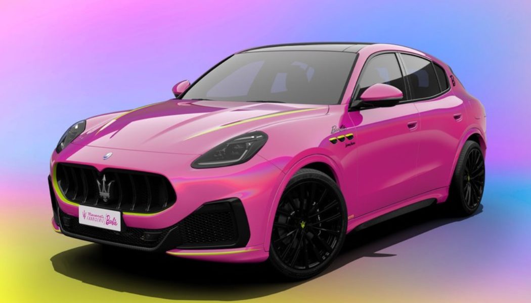 Barbie and Maserati Team Up For Iridescent Pink Grecale SUV