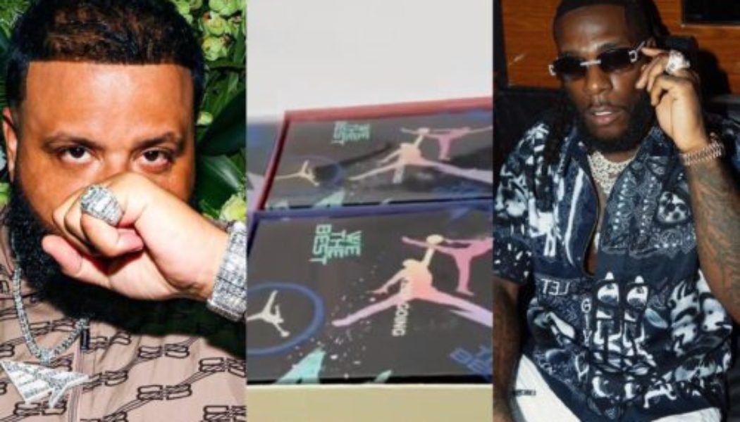 DJ Khaled Gifts Burna Boy An Expensive We The Best Jordan Sneakers