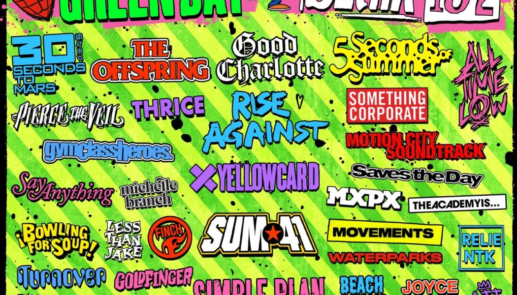 Green Day, Blink-182, Good Charlotte, and More to Perform at When We Were Young Festival 2023