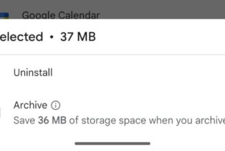 Here’s an early look at Android’s app archiving feature