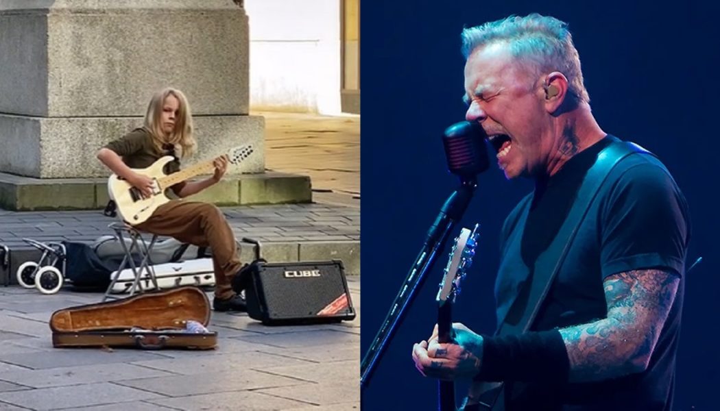 Kid’s Impressive Street Performance of “Master of Puppets” Earns Props from Metallica: Watch