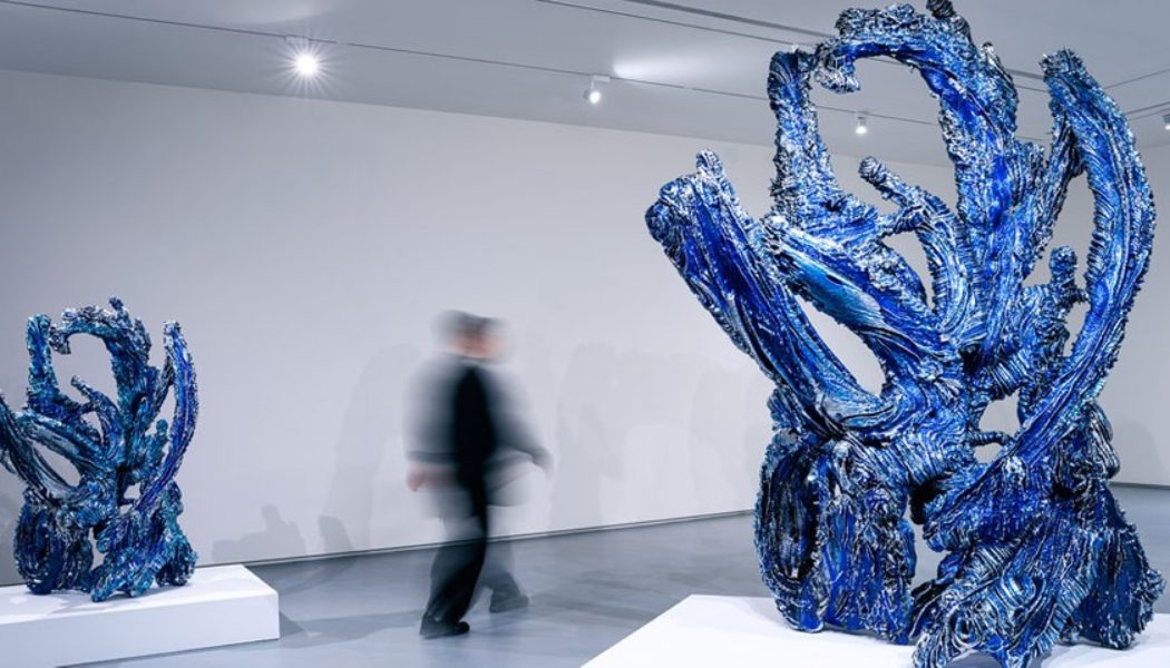 Meguru Yamaguchi Installs Colossal Sculptures in “The Underground Spiritual Blue”