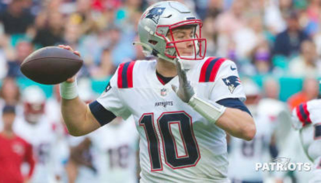 Patriots QB Mac Jones out vs Green Bay Packers