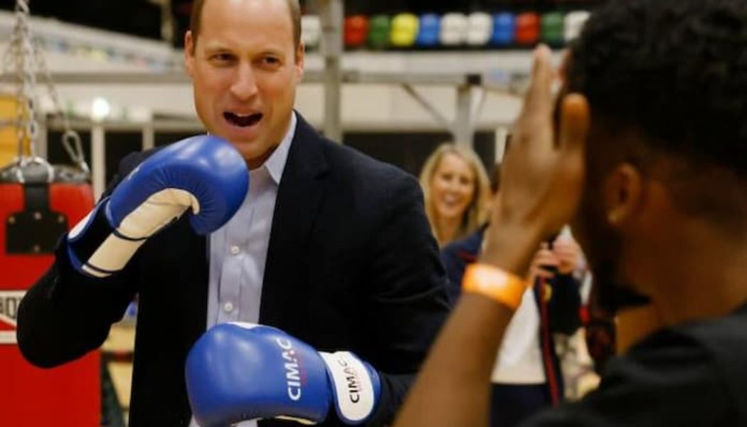 Prince William Enjoys Some Boxing Sparring At Sports Charity