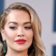 Rita Ora Showcases Lower Hip Tattoo in Extreme Cutout Jeans and Denim Crop Top