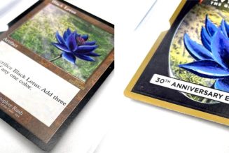 Take a Closer Look at the ‘Magic: The Gathering’ 30th Anniversary Black Lotus Card