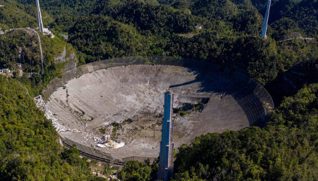 The National Science Foundation won’t rebuild the Arecibo Observatory telescope