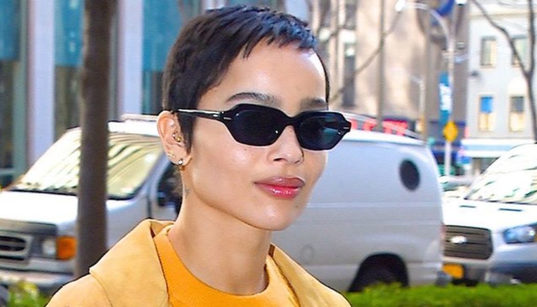 Zoë Kravitz’s Floor-Sweeping Cardigan Is So Mary-Kate and Ashley That It Hurts