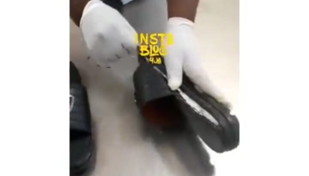 56-yr-old mom-of-four arrested with cocaine hidden in her footwear at Lagos airport