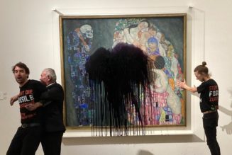 Climate Activists Dumped an Oily Black Substance Over a Gustav Klimt Painting in Vienna