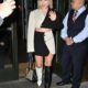 Florence Pugh Steps Out in a Micro Mini Skirt and Mismatched Boots