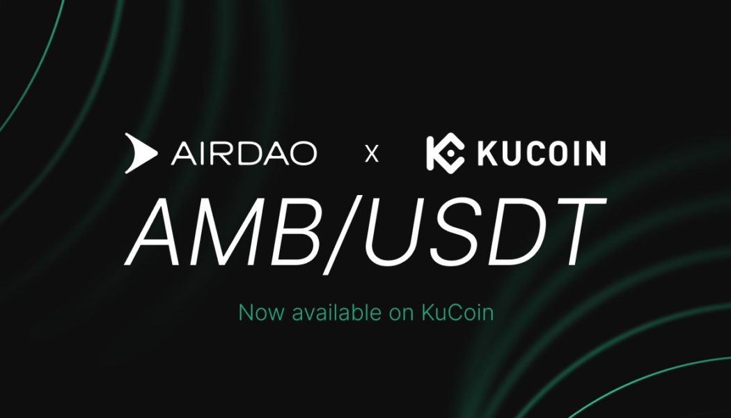 KuCoin lists AirDAO’s $AMB token with a $USDT pair