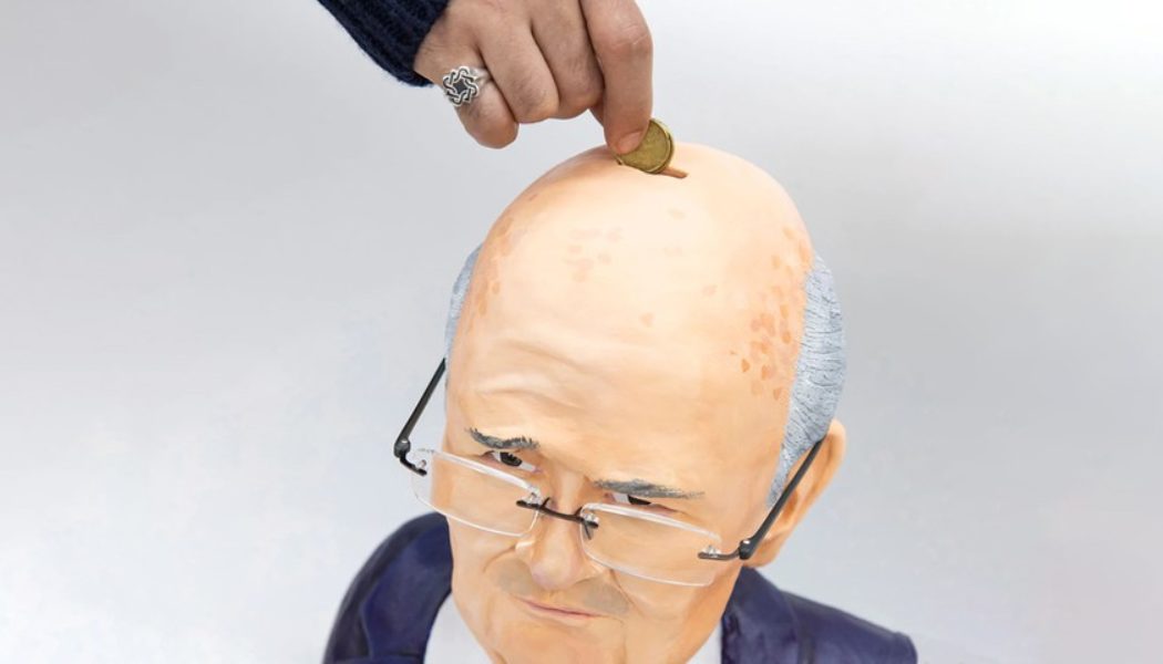 Lack Of Guidance Turns Former FIFA President Sepp Blatter Into A $6,835 USD Piggy Bank Sculpture