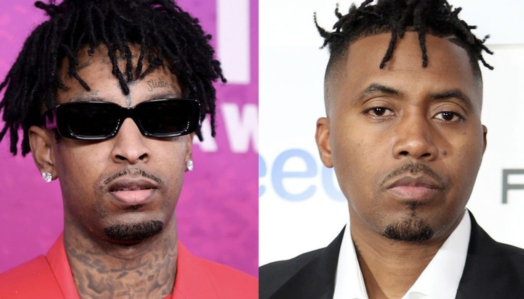 Nas and 21 Savage Join Forces on New Track “One Mic, One Gun”