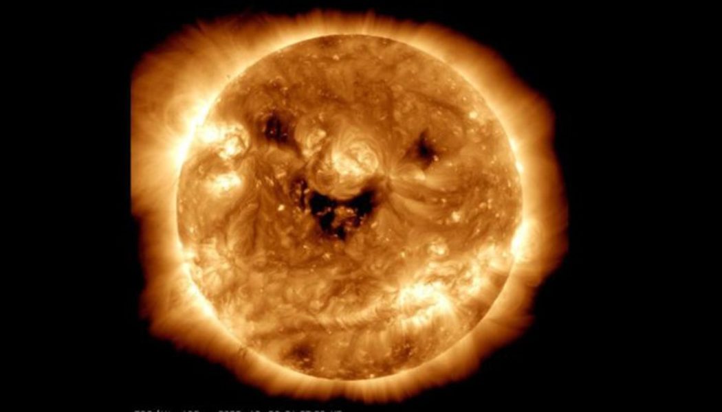 NASA Satellite Captures Spooky Photo of the Sun “Smiling”