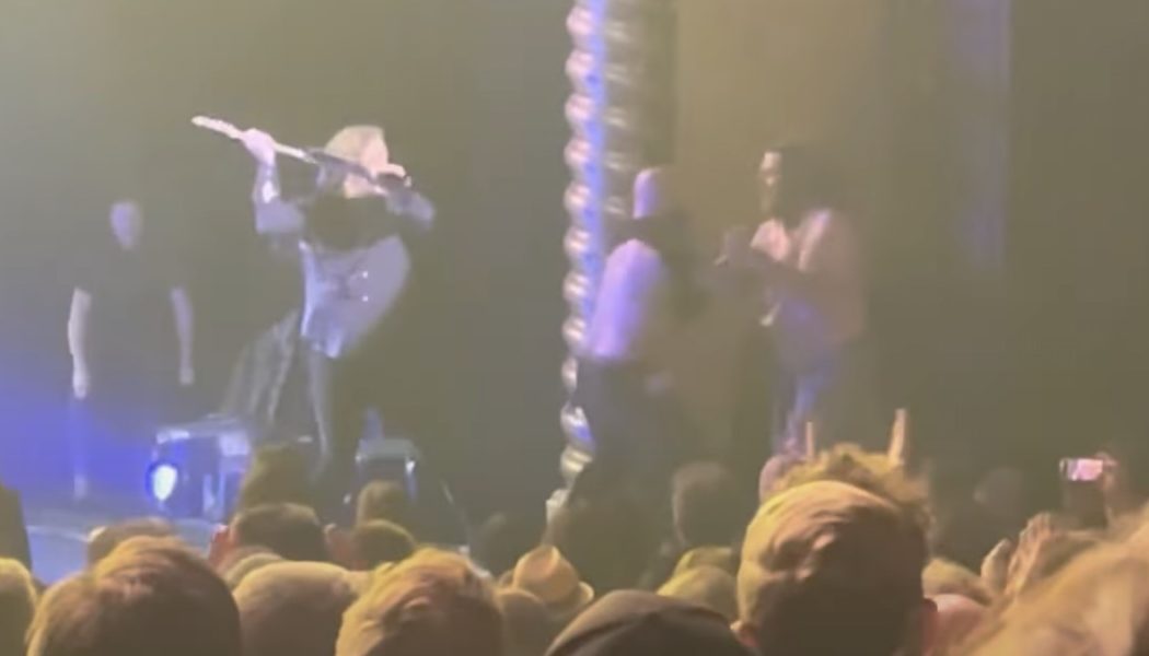 Stage Crasher Takes Guitar to the Face at Black Crowes Concert