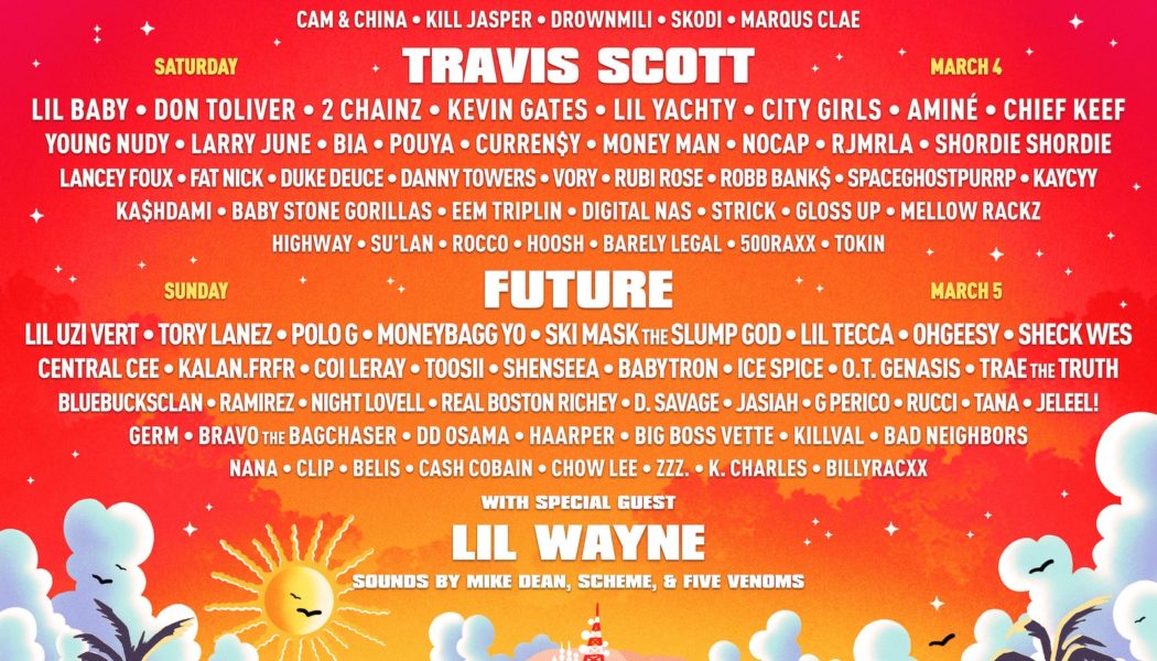 Travis Scott, Future, and Playboi Carti to Headline Rolling Loud California 2023