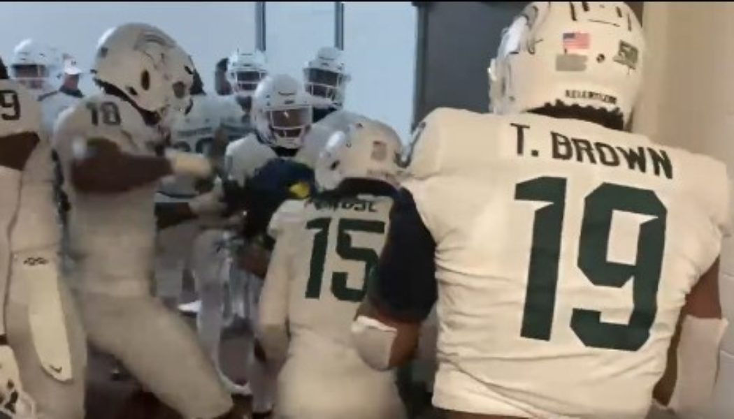 Twitter Reacts to Video of Michigan State Players Fight with Wolverines in Postgame College Football Tunnel Scuffle