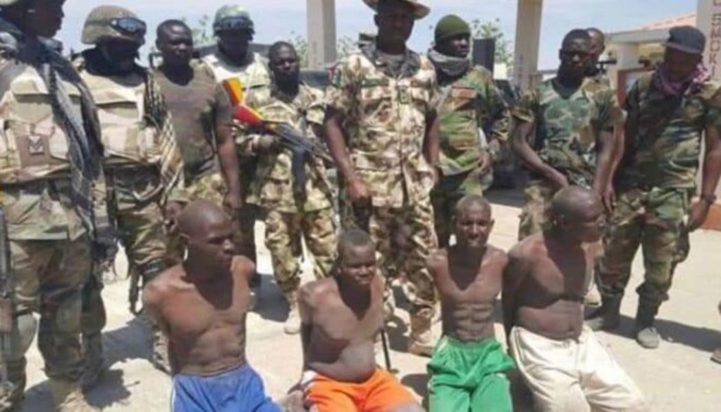 Four top Boko Haram Terrorists commanders surrender to troops in Borno