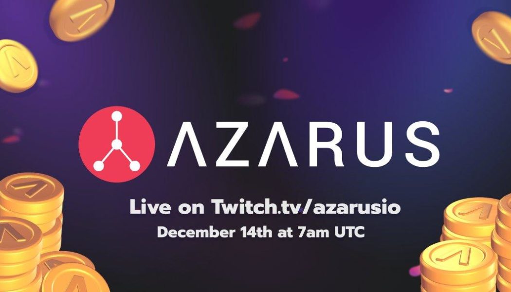 Gaming Platform Azarus to list on Uniswap – onramps multi-million streaming audience to blockchain