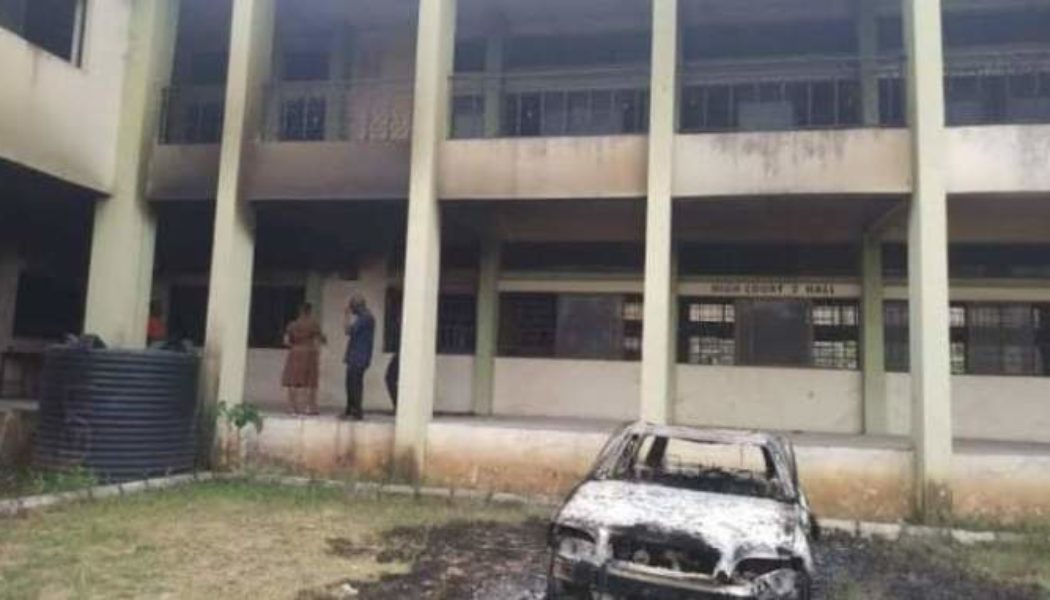 High Court In Orlu, Imo Set Ablaze By Armed Men