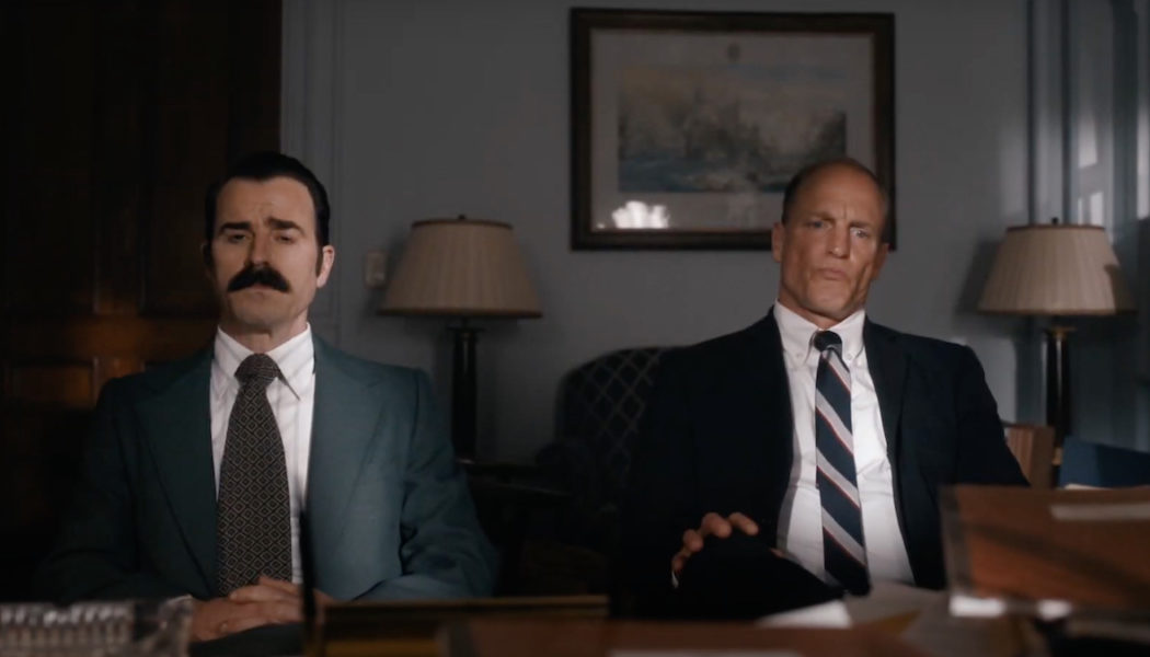 Justin Theroux and Woody Harrelson Are Keeping America’s Biggest Secret in Teaser for White House Plumbers: Watch