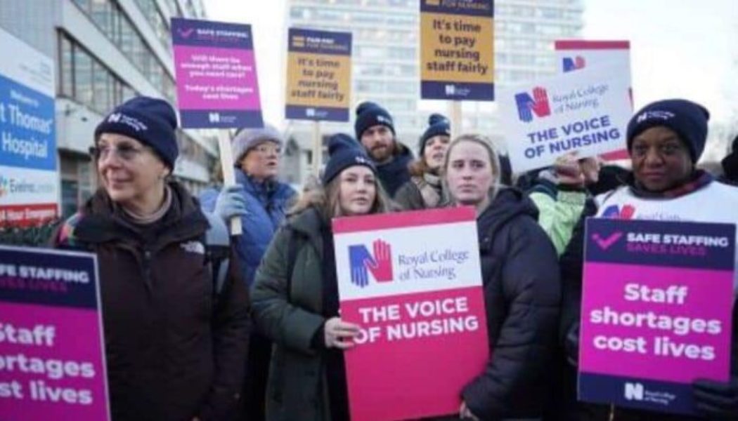 Over 100k U.K. nurses embark on first-ever strike to demand for better pay