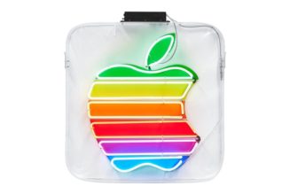 Rainbow Apple Logo Sign Appears at Sotheby’s Auction