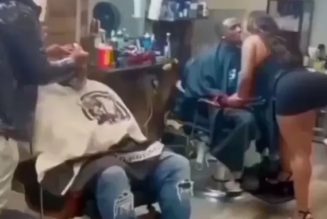 See The Barbershop Where Sexy Ladies Kisses Men (VIDEO)