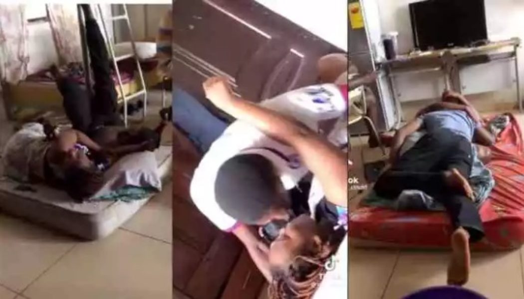 Students Captured Doing The Unthinkable On The Bed Inside The Hostel (VIDEO)